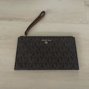 Michael Kors Brown Wristlet